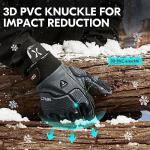 Coldproof Impact Leather Gloves for Winter Work