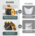 3L Insulated Stainless Steel Ice Bucket Set