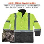 Reflective Winter Safety Jacket - ANSI Compliant, Large