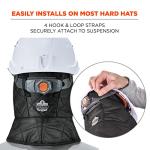 Insulated Sherpa Fleece Hard Hat Liner, Black