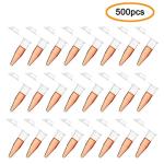 Autoclavable 1.5ml Microcentrifuge Tubes, 500 Pack