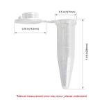 Autoclavable 1.5ml Microcentrifuge Tubes, 500 Pack