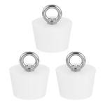 Silicone Rubber Tapered Plugs – 3 Pack