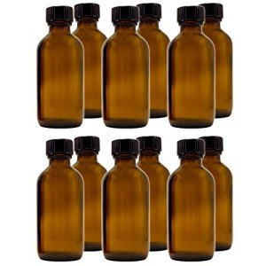 Life LB165-2 Boston Round Bottles, 2 oz, 12-Pack