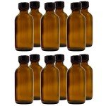 Life LB165-2 Boston Round Bottles, 2 oz, 12-Pack