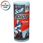Scott Blue Shop Towels - 12 Rolls, 55 Sheets