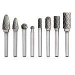 8-Piece Carbide Burr Set for Metal & Wood Tools