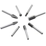8-Piece Carbide Burr Set for Metal & Wood Tools