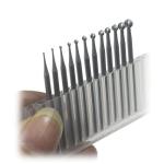 12-Pc Round Ball Burr Set for Jewelry Making