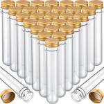 50 Plastic Test Tubes with Screw Lids - 40 ml
