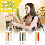 50 Plastic Test Tubes with Screw Lids - 40 ml