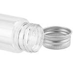 40 Pack Clear Plastic Test Tubes with Caps