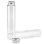 40 Pack Clear Plastic Test Tubes with Caps
