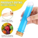 50 Plastic Test Tubes with Screw Lids - 40 ml