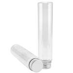 40 Pack Clear Plastic Test Tubes with Caps