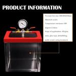 2 Gallon Acrylic Vacuum Chamber for Lab Use