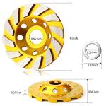 4-Inch Turbo Diamond Grinding Cup Wheel - Heavy Duty