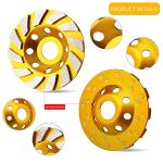 4-Inch Turbo Diamond Grinding Cup Wheel - Heavy Duty