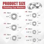 Yaocom 295 Pcs Stainless Steel Finishing Washers Set
