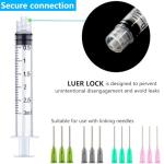 100 Pack 3ml Plastic Syringes with Luer Lock