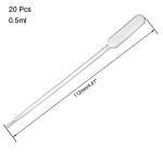 20 Pack Disposable Plastic Pipettes 0.5ml