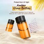 50 Pack 5ml Amber Glass Essential Oil Bottles