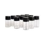 50PCS 3ml Clear Glass Vials with Caps