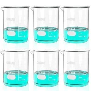 ONiLAB 250ml Glass Beaker Set of 6
