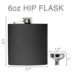 6 oz Stainless Steel Hip Flask with Funnel