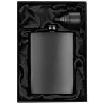 8oz Matte Black Flask Gift Set with Funnel