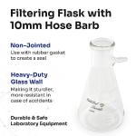 Heavy Duty Non-Jointed Filtering Flask, 500ml