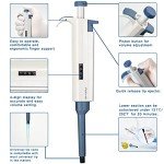 Huwazine Adjustable Micropipette 100-1000ul, Single Channel