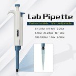 Huwazine Adjustable Micropipette 100-1000ul, Single Channel