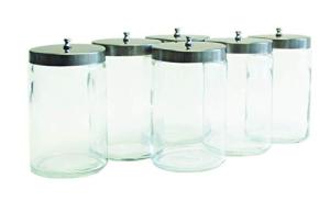 Grafco Glass Sundry Jars with Lids - 6 Pack