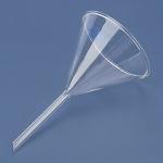 2-Pack Short Stem Borosilicate Glass Funnels
