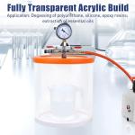 3 Gallon Acrylic Vacuum Degassing Chamber Kit