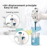 Huwazine Adjustable Micropipette 100-1000ul, Single Channel