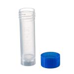 50 Pack of 5ml Plastic Graduated Vials with Caps