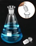QWORK 1000ml Heavy Duty Borosilicate Flask