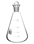 QWORK 1000ml Heavy Duty Borosilicate Flask