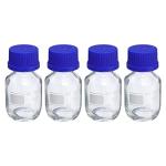 50mL Glass Reagent Media Bottles - 4 Pack