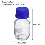 50mL Glass Reagent Media Bottles - 4 Pack