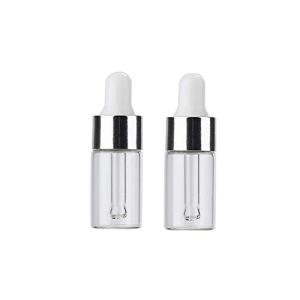 30 Pack Mini Glass Dropper Bottles (3ml)