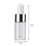 30 Pack Mini Glass Dropper Bottles (3ml)