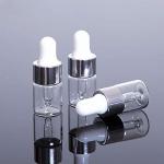 30 Pack Mini Glass Dropper Bottles (3ml)