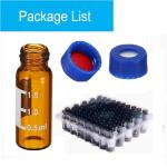 1000 Pack 2ml Amber Autosampler Vials with Caps