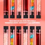 100 Pcs Clear Plastic Test Tubes with Caps