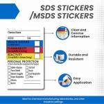 SDS Stickers Roll - 250 Chemical Identifying Labels