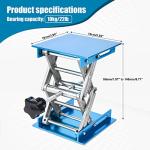 LABALPHA 10x10cm Aluminum Lab Jack Stand