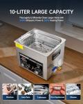 10L Ultrasonic Cleaner with Heater and Timer